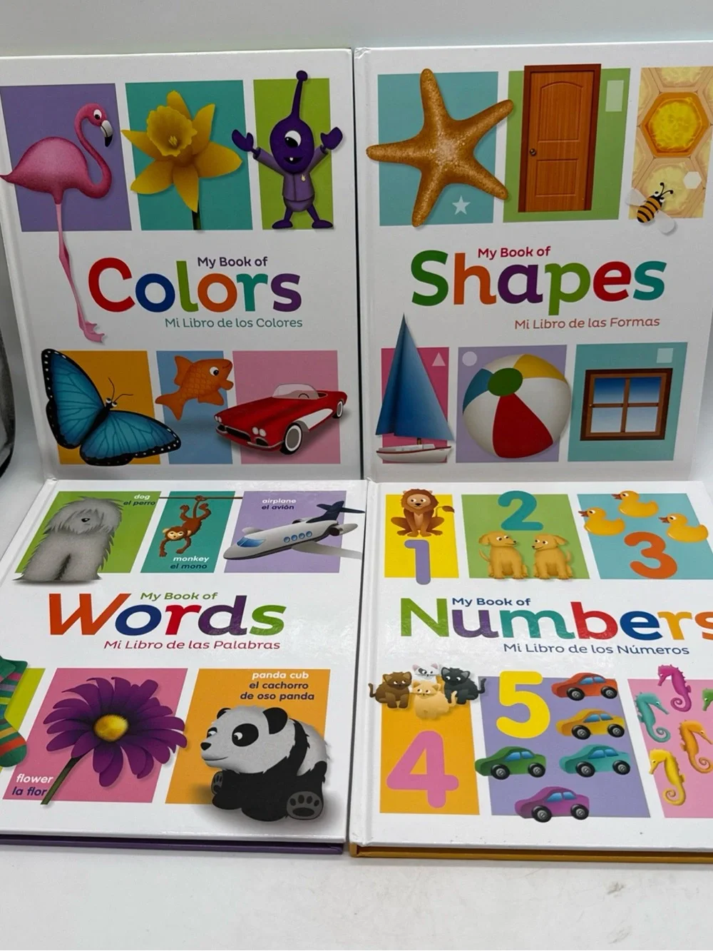 My Book of Colors, Shapes, Words & Numbers - Kids Educational Board Books (Set)